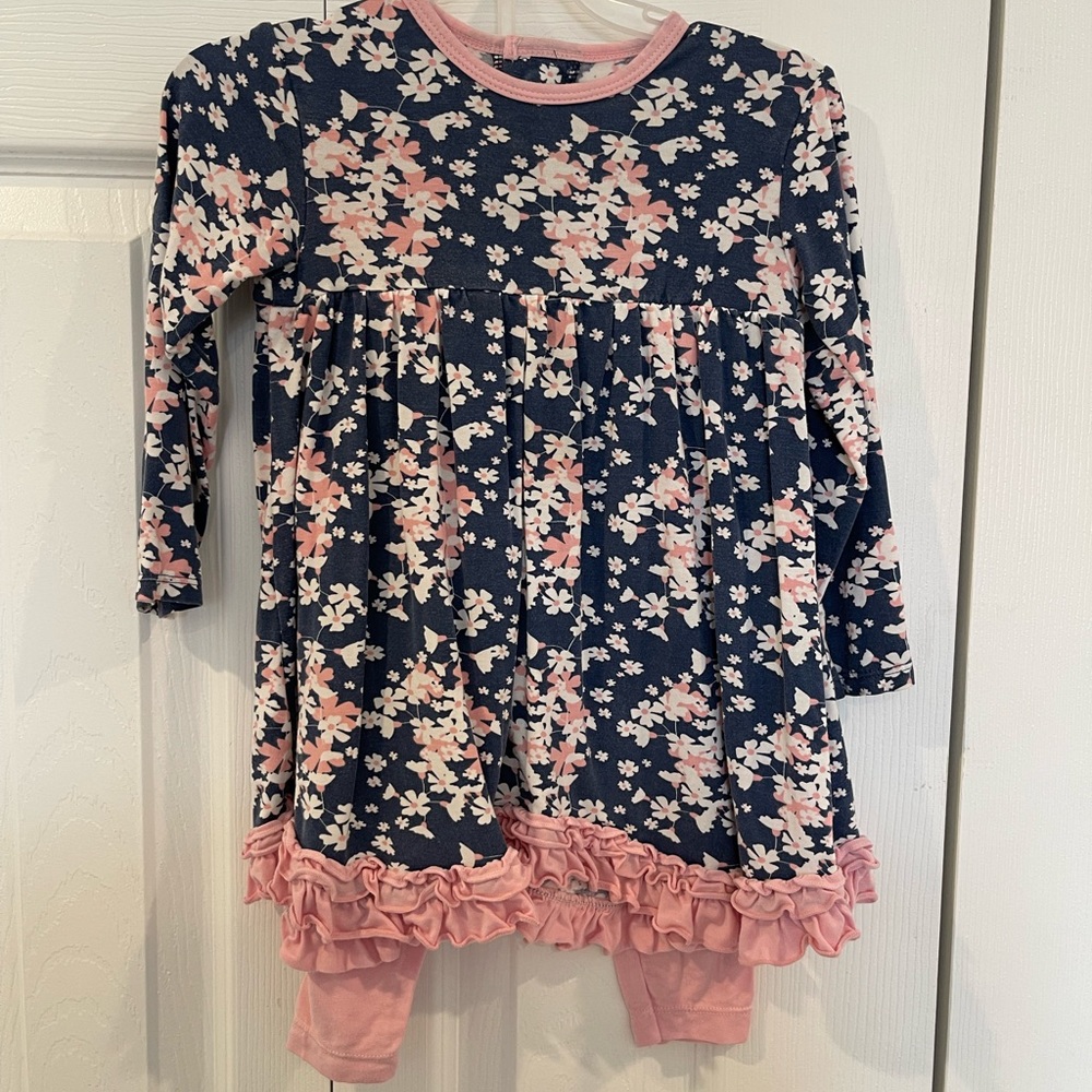 Magnetic Me floral dress and pants 18-24m